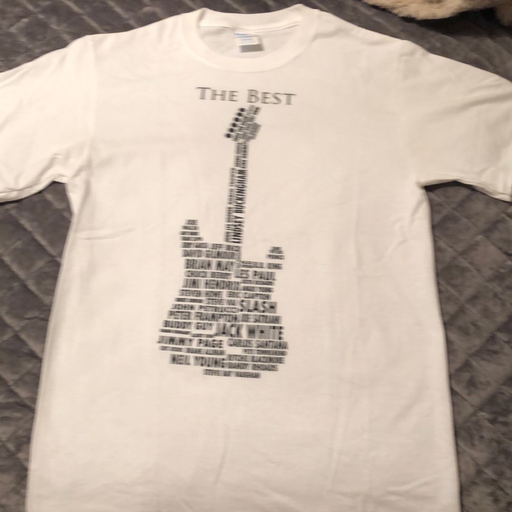 Port & company The best guitar players t shirt. Small